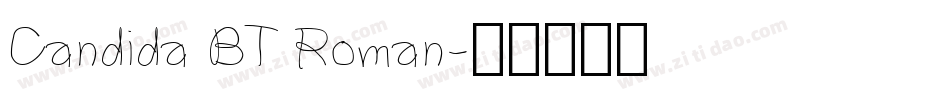 Candida BT Roman字体转换